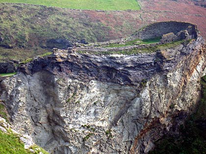 Castle ruins at Tintagel