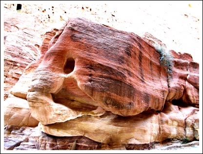 Rock formation at Petra