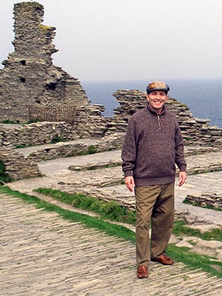Jim at the "Great Hall" of Tintagel
