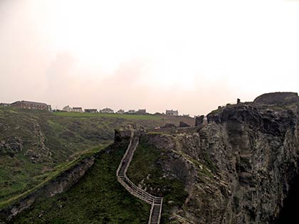 View back from the castle