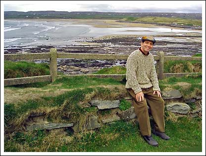 Jim on the Irish coast