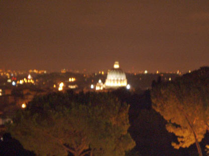 St. Peter's in the Vatican at night