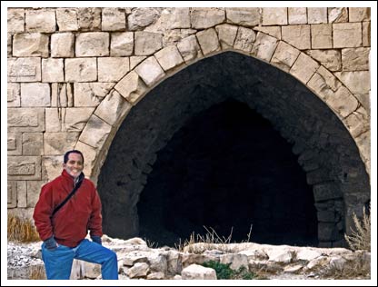 Jim in front of crusader's castle