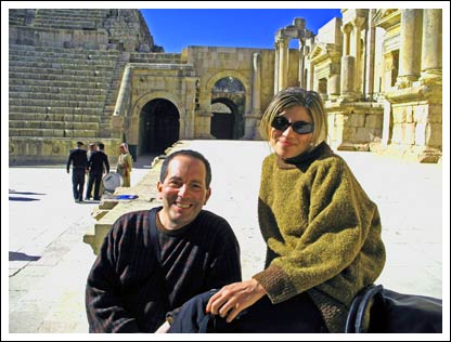 Jim and Danna in Jerash